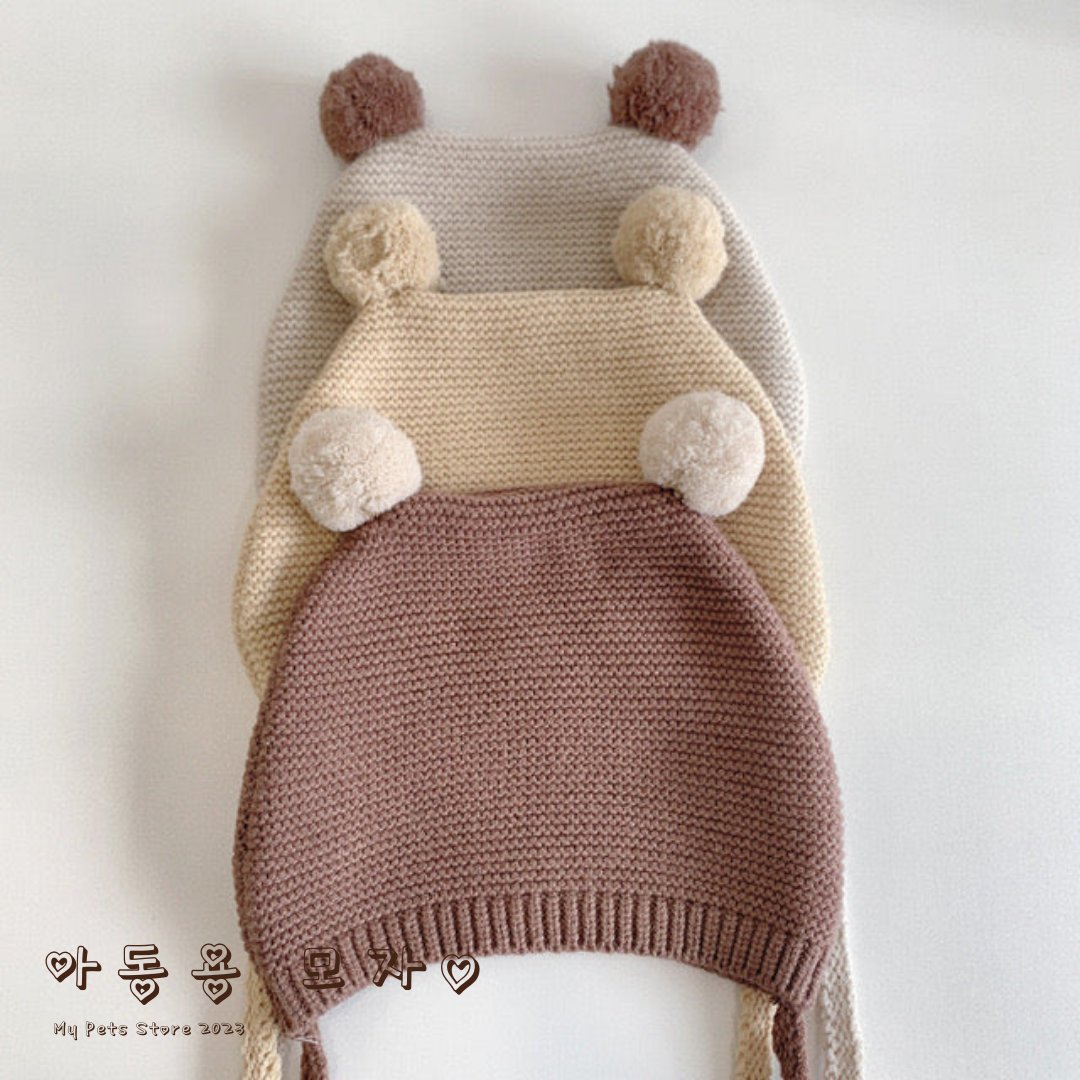 【Hats】熊ちゃんニット帽